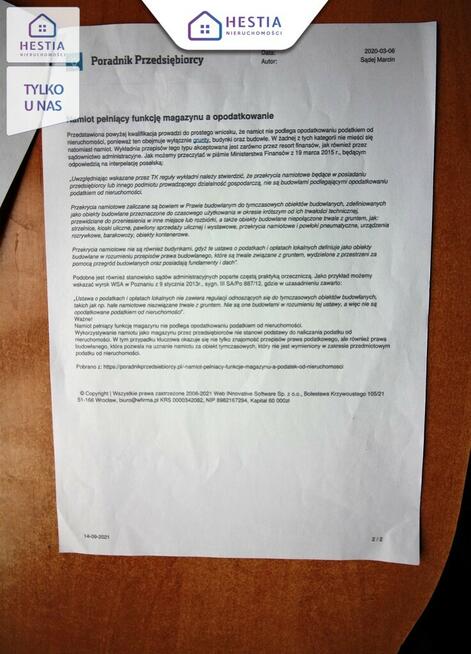 Hala magazynowa 1260 m² – demontowana, kompletna