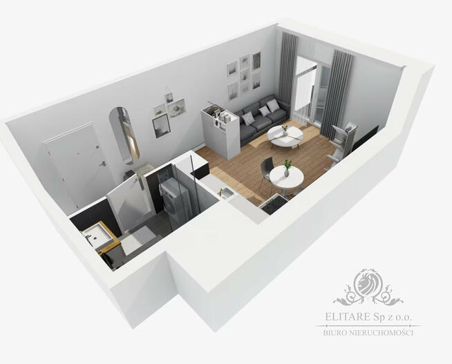 Mieszkanie 25,61m2 + balkon,1 pok. obok, nowe/ Dworca Główengo