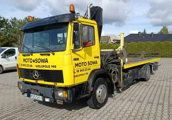 Mercedes 1317 Pomoc Drogowa, Laweta, HDS, motyl, serwis aso, vat23%