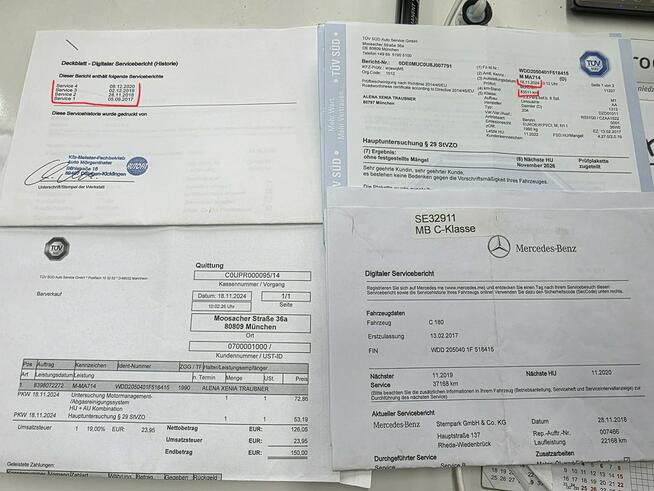 Mercedes C 180 1.6 155ps Benzyna Xenon Full Led Navi Automat Alusy 19 Gwarancja