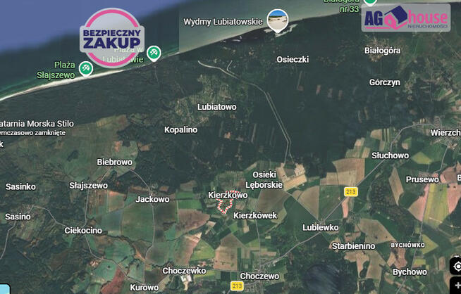 Działka budowlana Kierzkowo gm. Przywidz,
