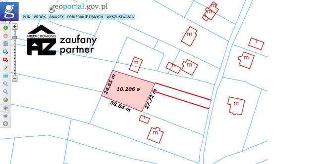 Działka budowlana Janowice gm. Wieliczka