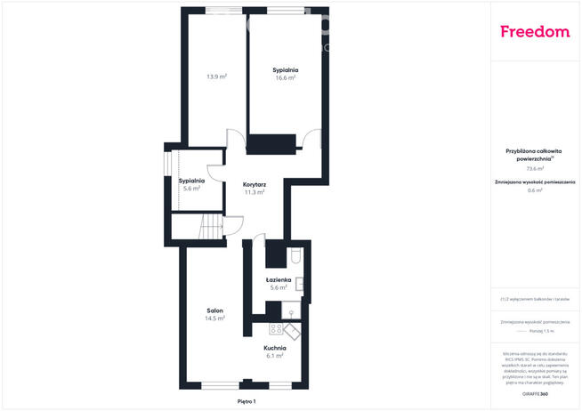 Przestronne 4-pokojowe mieszkanie w Dzierzgoniu