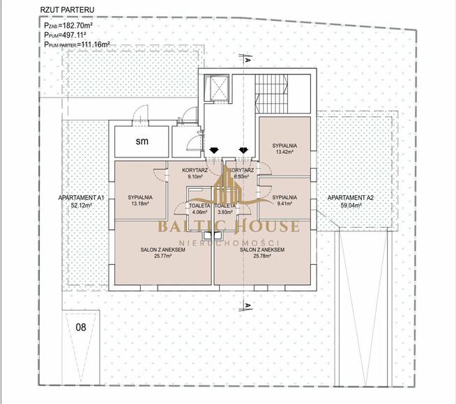 Działka inwestycyjna Gdańsk Niedźwiednik, Podkarpacka