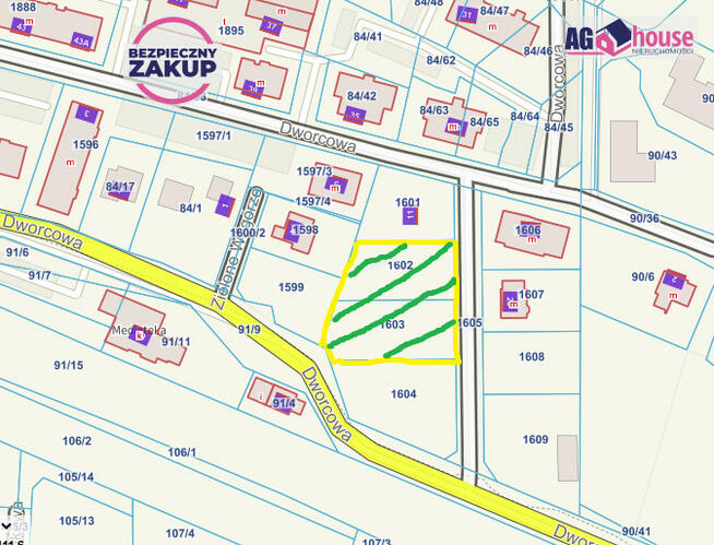 Działka inwestycyjna Straszyn gm. Pruszcz Gdański, Dworcowa