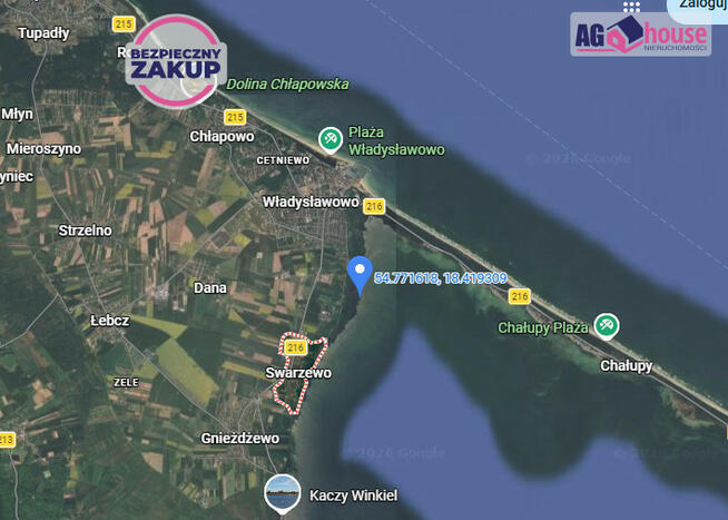 Działka rolna Władysławowo, Bohaterów Kaszubskich