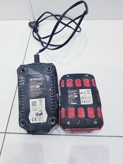 Akumulator litowo-jonowy 20V, 2Ah z ładowarką Parksaide