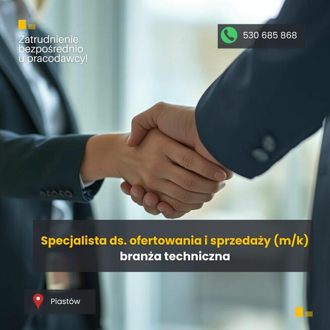 Specjalista ds. ofertowania i sprzedaży (m/k)