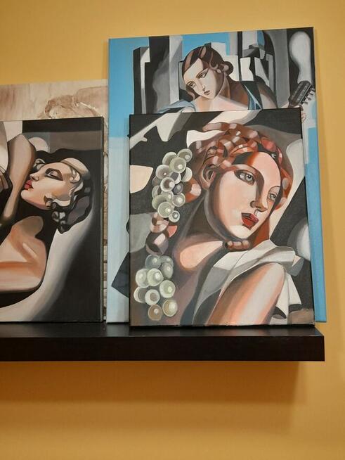 Tamara Łempicka - intepr. - Kobieta z winogronami - obraz