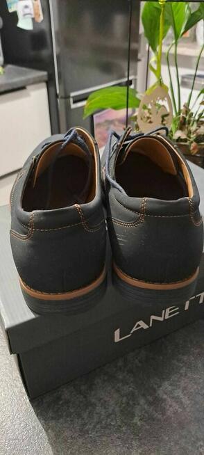 Półbuty granatowe rozm. 44 Lanetti super stan