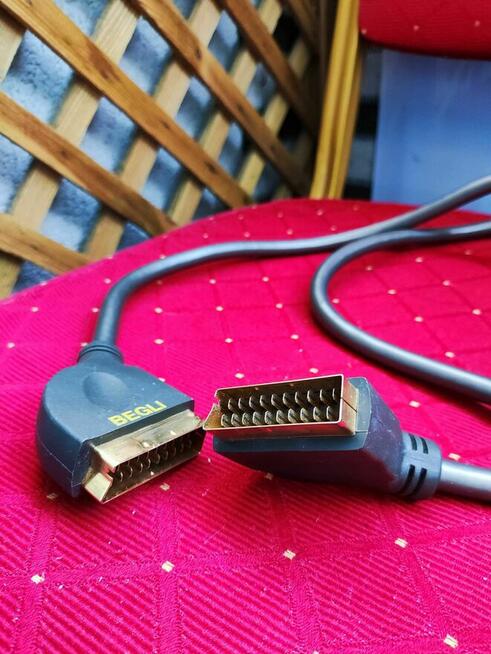 Kabel Euro Scart przewód do Telewizora TV Video Odtwarzacz