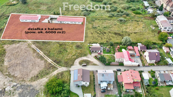 Działka przemysłowo-usługowa z halami w Drezdenku