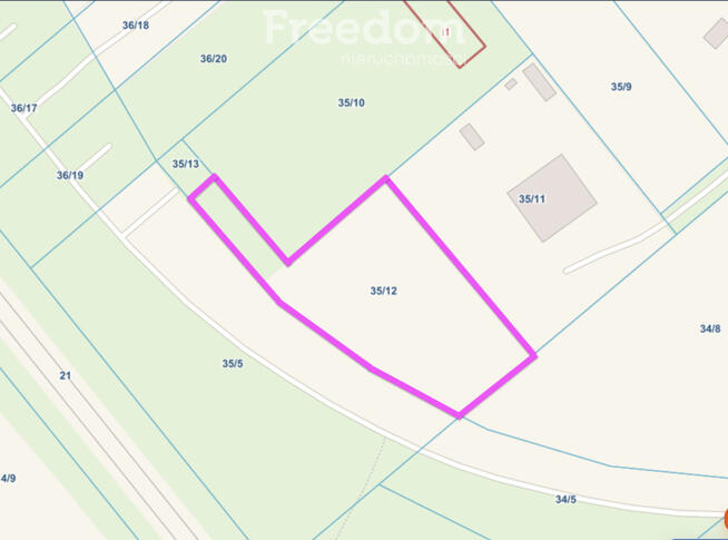 Działka inwestycyjno - budowlana Gronowo Górne