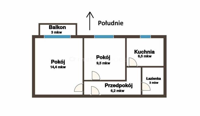 Słoneczne 2 pokoje balkon 8 piętro Ustronie