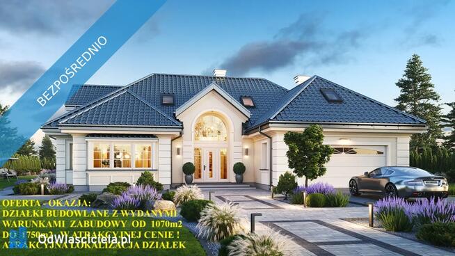 Działki budowlane od 1070m² do 1750m2 w pobliżu kurortu m.Kołobrzeg!