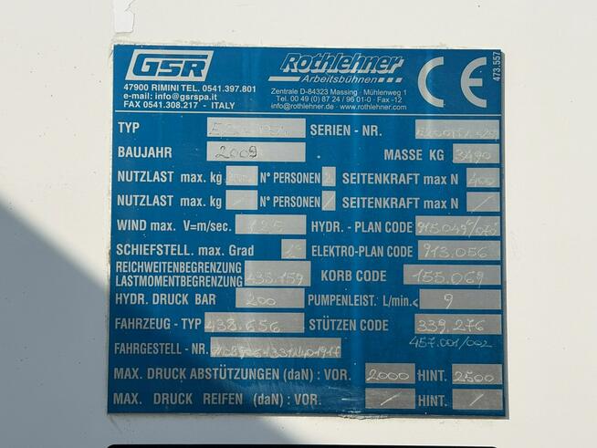 Mercedes Sprinter Zwyżka Podnośnik Koszowy GSR E 200 TE4 UDT Wysokość Podnoszenia 20m Multitel Versa