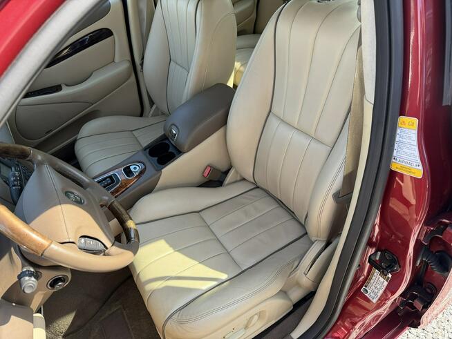 Jaguar S-Type Zadbany niski oryginalny przebieg 46 Tyś. Km, Skórzana tapicerka
