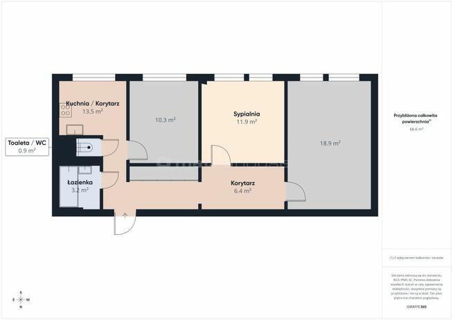 3 pokoje dla rodziny na os. Witosa + 2 balkony