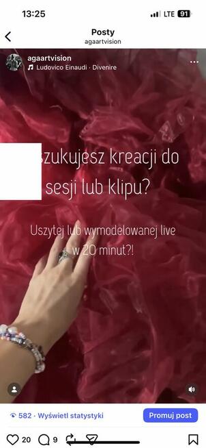 Wykonam kostiumy do sesji foto, klipów, projektów filmowych
