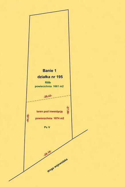 Działka z warunkami zabudowy 2735m2