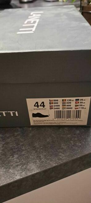 Półbuty granatowe rozm. 44 Lanetti super stan