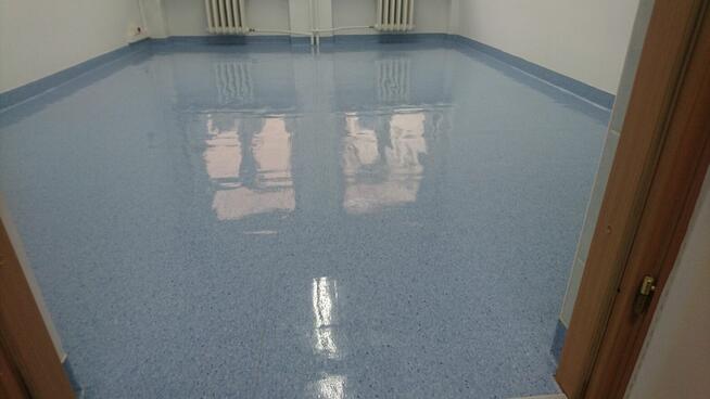 Polimeryzacja, akrylowanie podłóg PCV, lineleum - Warszawa
