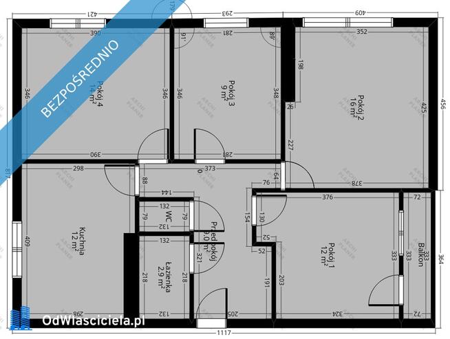 Sprzedam mieszkanie 4 pokojowe 78m2