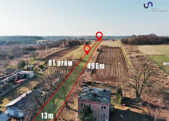 Działka rolno-budowlana Siemonia gm. Bobrowniki, Kościuszki