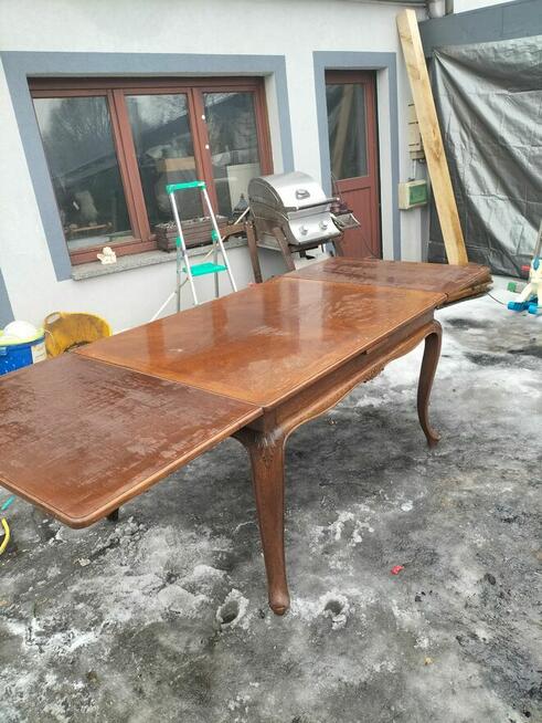 Komplet stół dębowy i 6 krzeseł