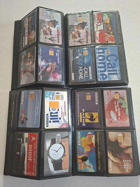 Karty telefoniczne -francuskie 2 albumy-250szt