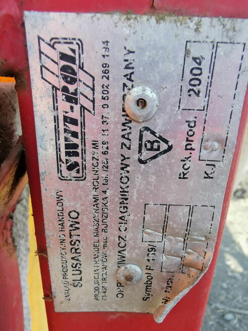 Opryskiwacz rolniczy z atestem Świt-Rol 300 l