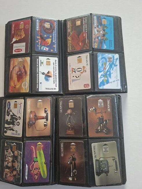 Karty telefoniczne -francuskie 2 albumy-250szt