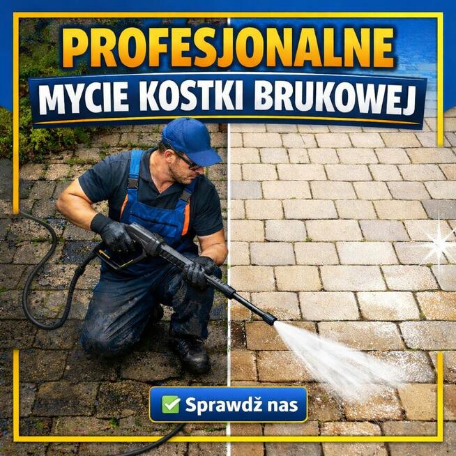 mycie kostki brukowej