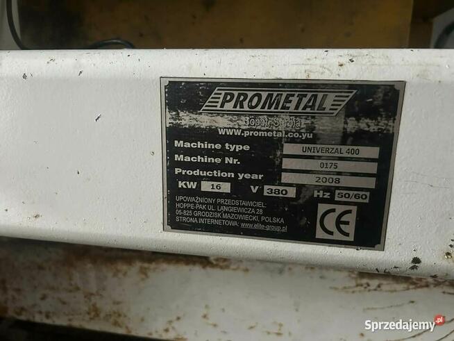 Wibroprasa dwukolorowa PROMETAL Uniwersal 400