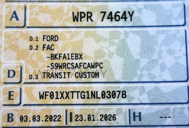 Ford Transit Custom Long 9-osobowy SalonPL FV23% Nowy Rozrząd Android Tempomat