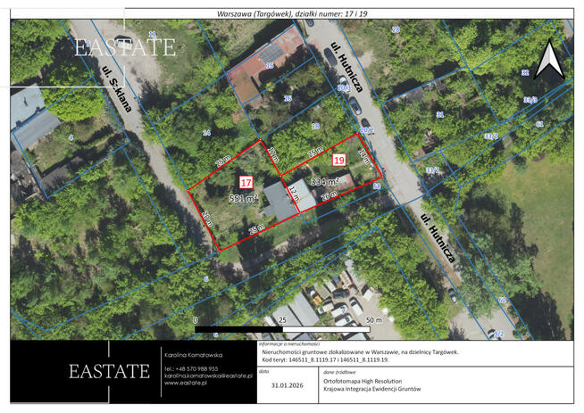 Działka inwestycyjna Warszawa gm. Targówek Targówek, Fabryczny, Hutnicza