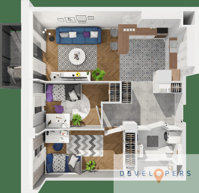 Nowe gotowe 3 pokoje 50 m2 I parking gratis
