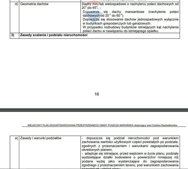 W połowie ogrodzona działka