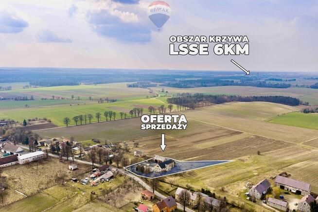 Dom z dużą działką i budynkami gospodarczymi