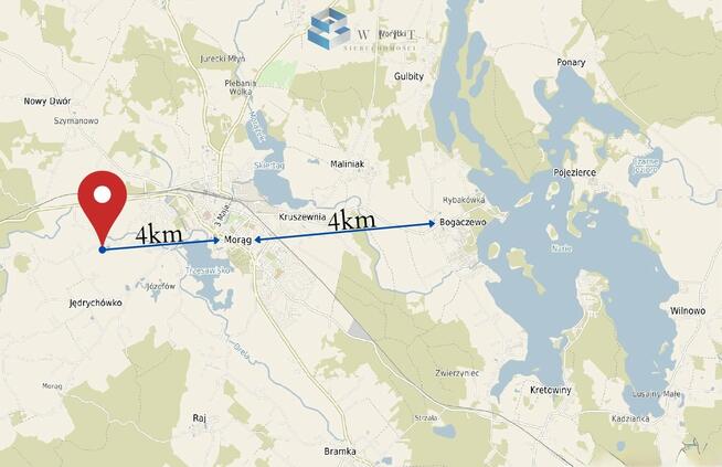 Działka budowlana Jędrychówko gm. Morąg