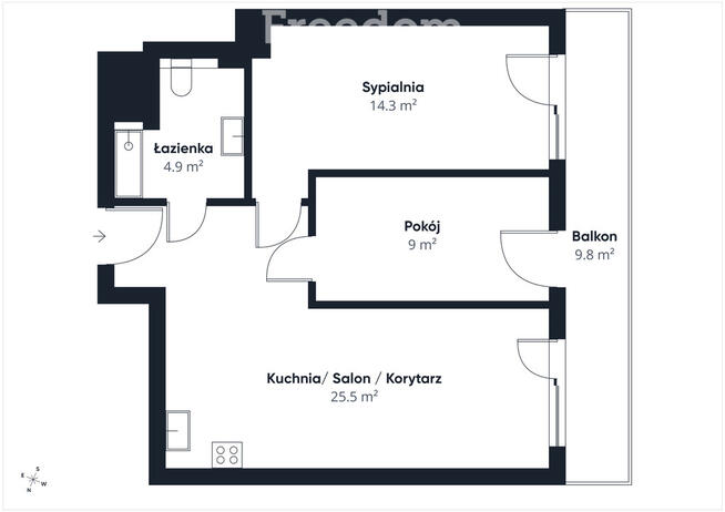 Apartament M3 gotowy do zamieszkania GLOBAL