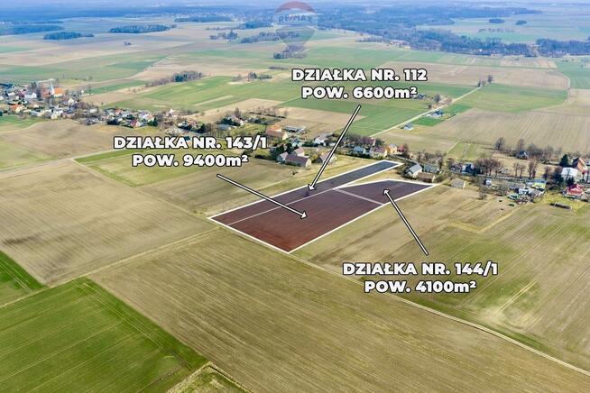 Trzy działki rolne (20.100 m²) + opcjonalnie dom