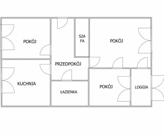 Trzy pokoje na parterze na Osiedlu Chopina