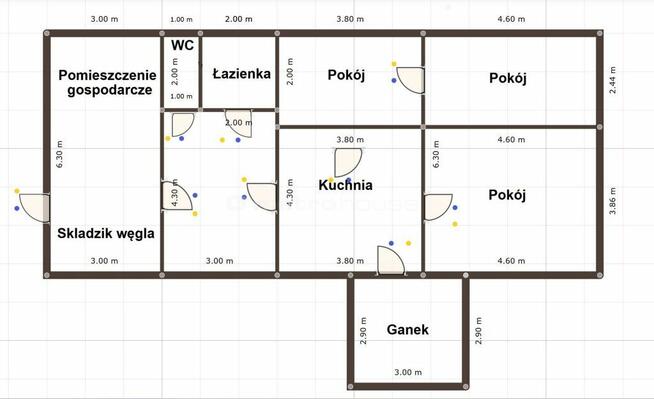 Stary dom siedlisko wśród gór z działkami 60 arów.