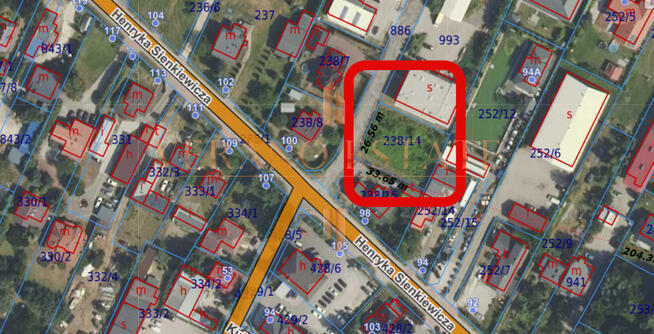 900 m2 | Sienkiewicza | inwestycyjna