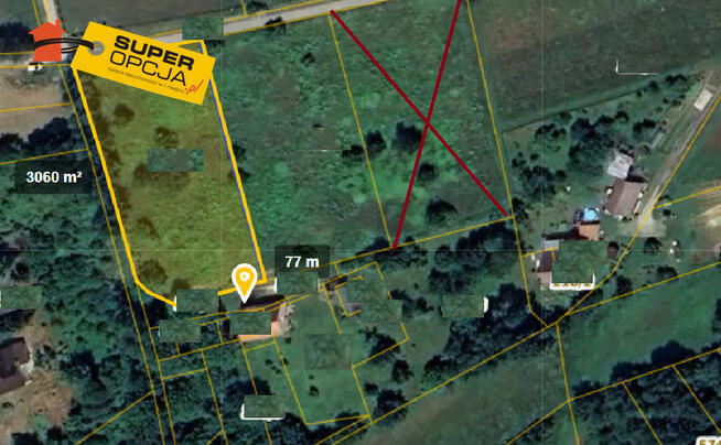 Działka rolna Wola Radziszowska gm. Skawina,