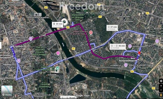 2 pokoje z dużym balkonem – Gocław, ul. Fieldorfa