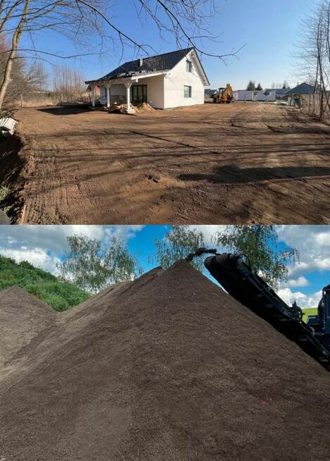 CZARNOZIEM CZYSTA ZIEMIA OGRODOWA siana Koparka humus