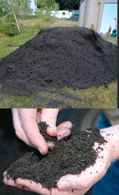 CZARNOZIEM CZYSTA ZIEMIA OGRODOWA siana Koparka humus