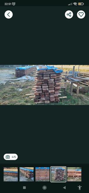 Drewno konstrukcyjne lite deski na dach strop krokwie impreg